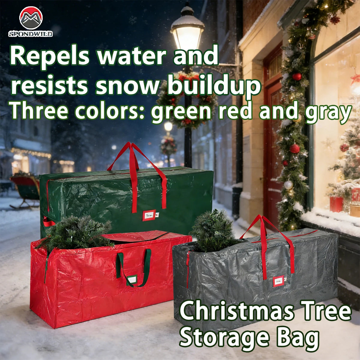 Christmas Tree Storage Bag – Fits Up to 9 ft Artificial Trees, with Handles