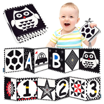 Baby Soft Cloth Book – Crinkle Sensory Book for 0–12 Months