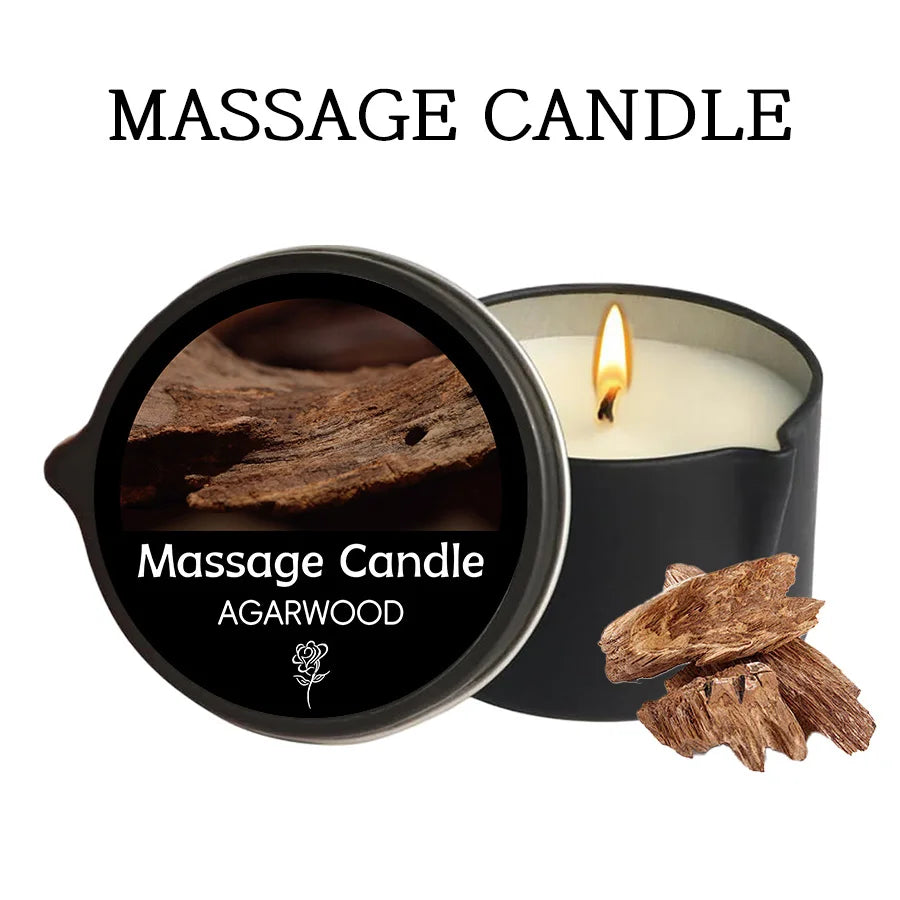 Amber Vanilla Massage Candle, Soy Wax Scented Candles - Ideal for Creating Relaxing Ambience & Holiday Gifting, Gifts for Women