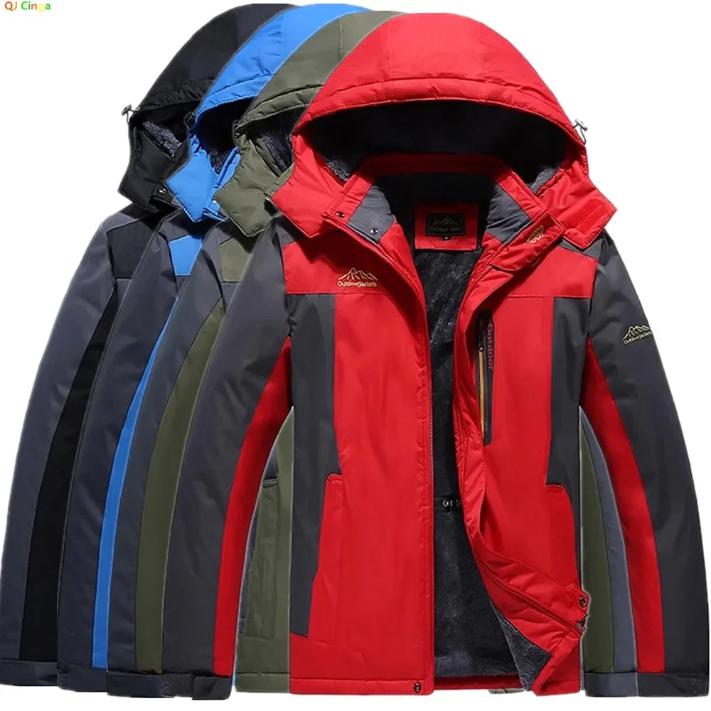 New Winter Men's Down Jacket, Red Sports Casual Coat, Blue Waterproof Jackets (This Jacket Has A Thinner Version Available)