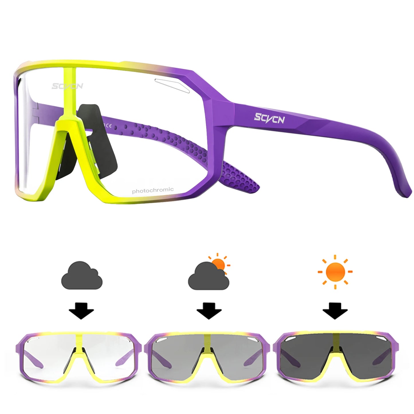 Photochromic Cycling Glasses – UV400 Sports Sunglasses for Men & Women | Bike, Hiking & Outdoor