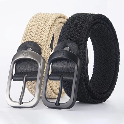 Cinturón elástico tejido – Cinturón elástico trenzado para hombre y mujer