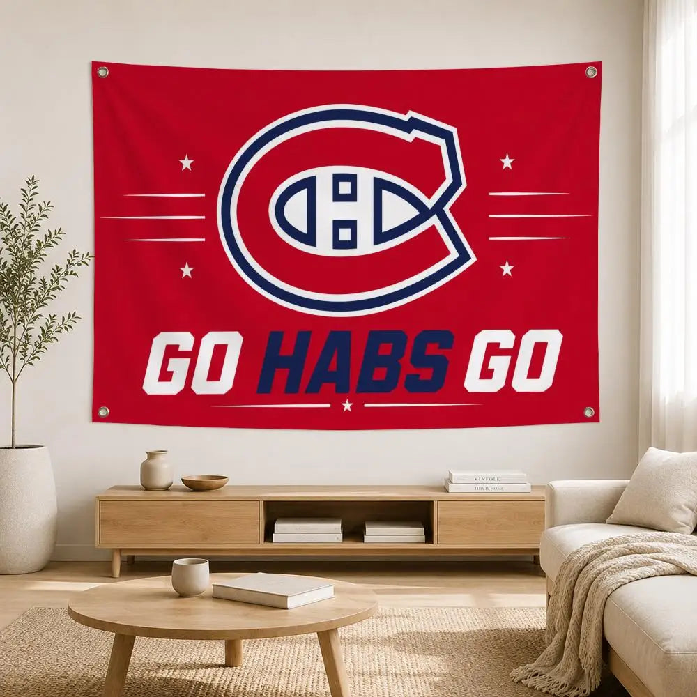 Montreal Canadiens Garden Flag | Indoor & Outdoor Yard Banner for Patio, Porch & Fan Cave