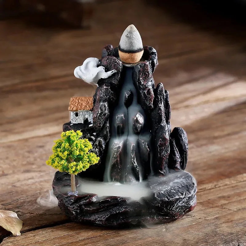 Backflow Incense Burner – Waterfall Incense Holder Decor