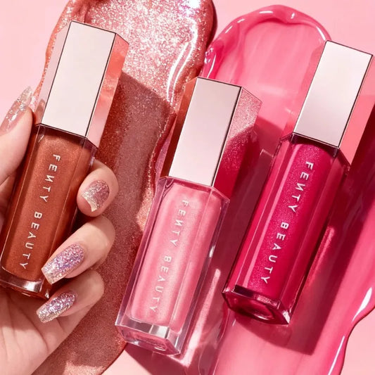 New Fashion Fenty Beauty Lip Gloss Multicolor Moisten Shine Glitter Lip Plumper Makeup Beginner Liquid Lipstick Makeup Cosmetics