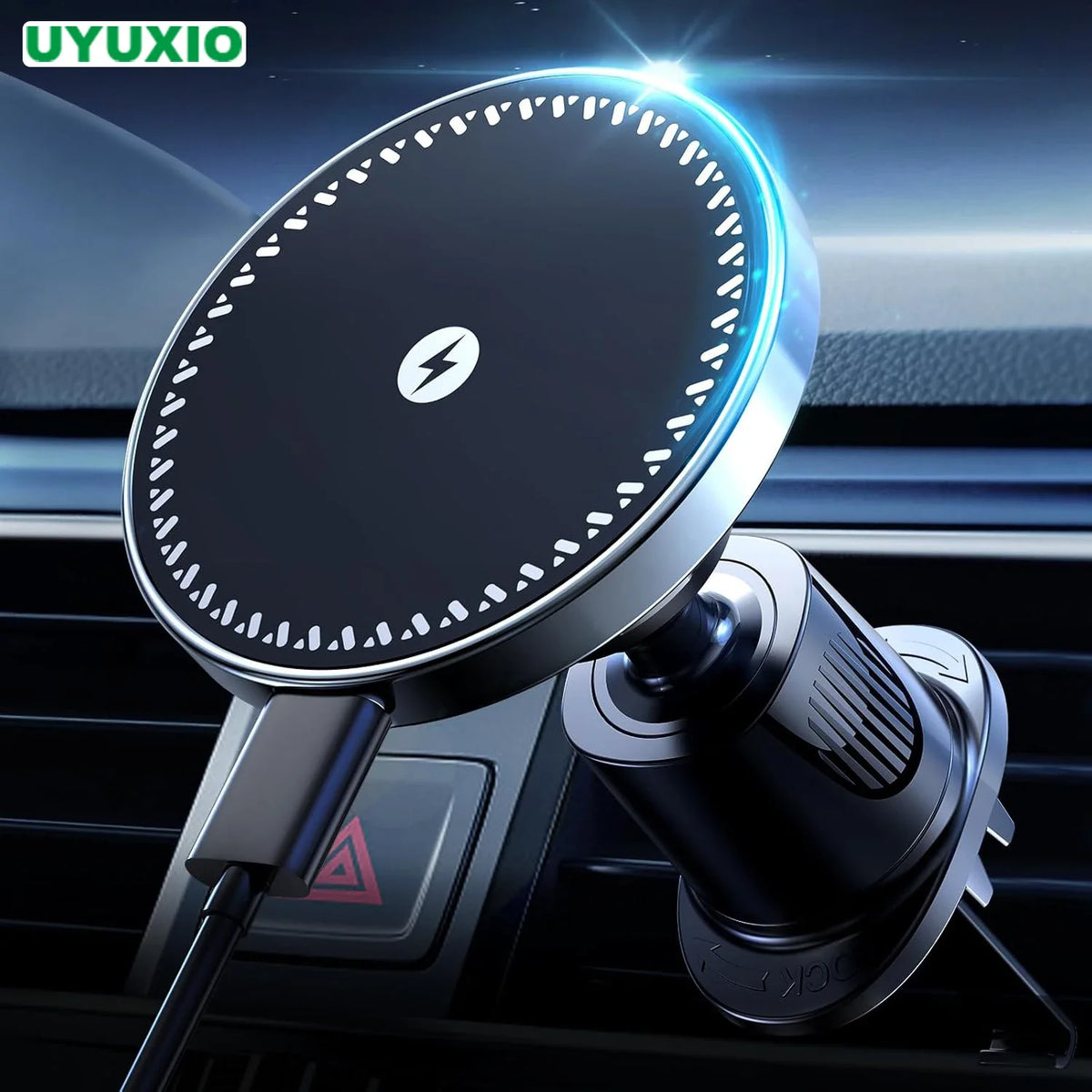15W Magnetic Car Phone Charger & Air Vent Mount