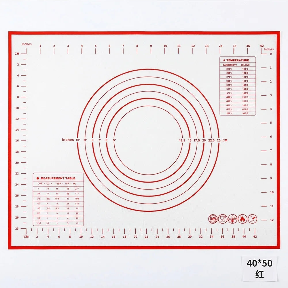 Silicone Baking & Pastry Mat – Non-Stick Dough Rolling Mat