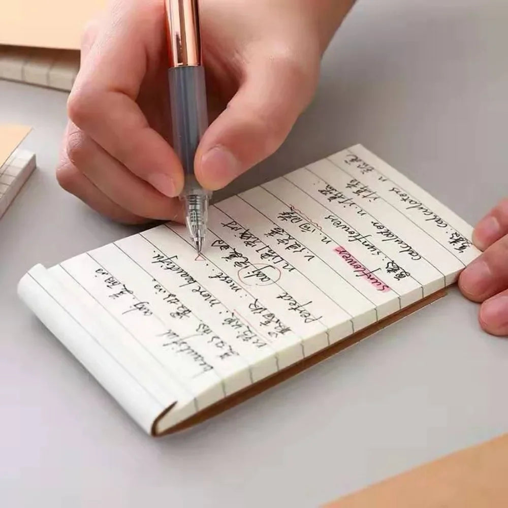 Pocket Kraft Paper Memo Pad Notepad Stationery Scrapbooking Memo Notes To Do List Tear Checklist Note Pad Blank White Labels
