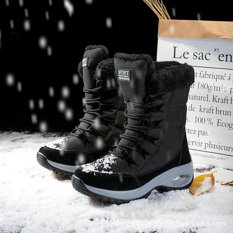Plush-Lined High-Top Snow Boots – Women's & Teen Girls' Winter Boots