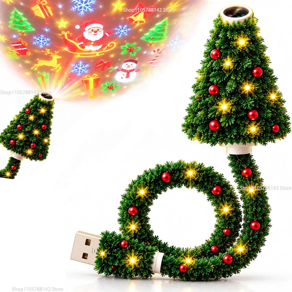 Christmas Tree Night Light Projector – Ceiling & Wall Decor