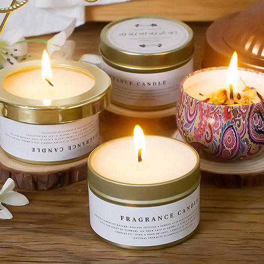 Scented Candles Home Fragrance Soy Wax Aromatherapy Odor Eliminator Emergency Light Camping Hiking Gift Birthday Decorations