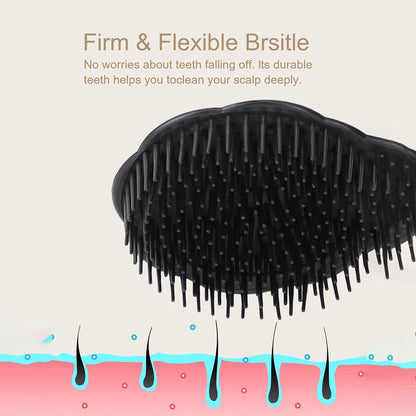 Silicone Scalp Massager – Shampoo Brush for Hair Washing