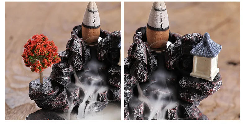 Backflow Incense Burner – Waterfall Incense Holder Decor
