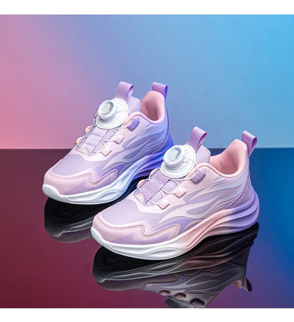 Sneakers in PU con cinturino a fibbia per bambina