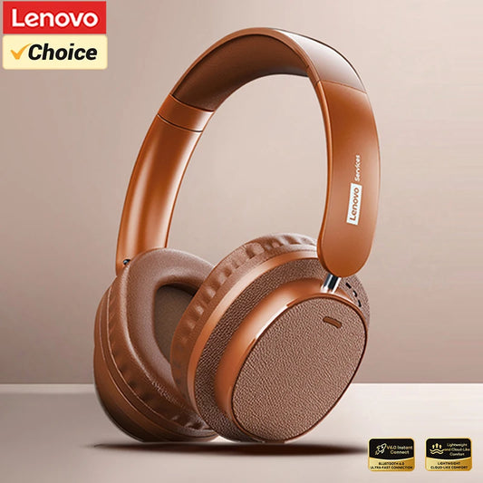 Lenovo LS105 Foldable Wireless Headphones – Bluetooth 6.0, 30-Hour Playtime, Built-In Mic