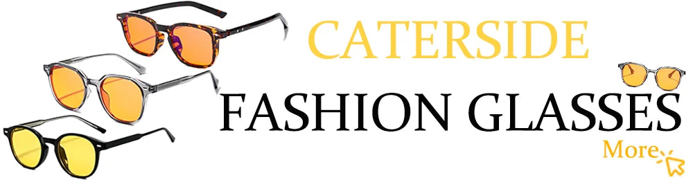 Caterside Fashion Sunglasses – Square Frame UV400 for Men & Women | Travel, Party & Festival
