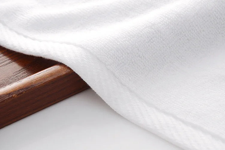 White Hotel Hand Towels – Thick Cotton, 35 × 75 cm, 5 or 10 Pack