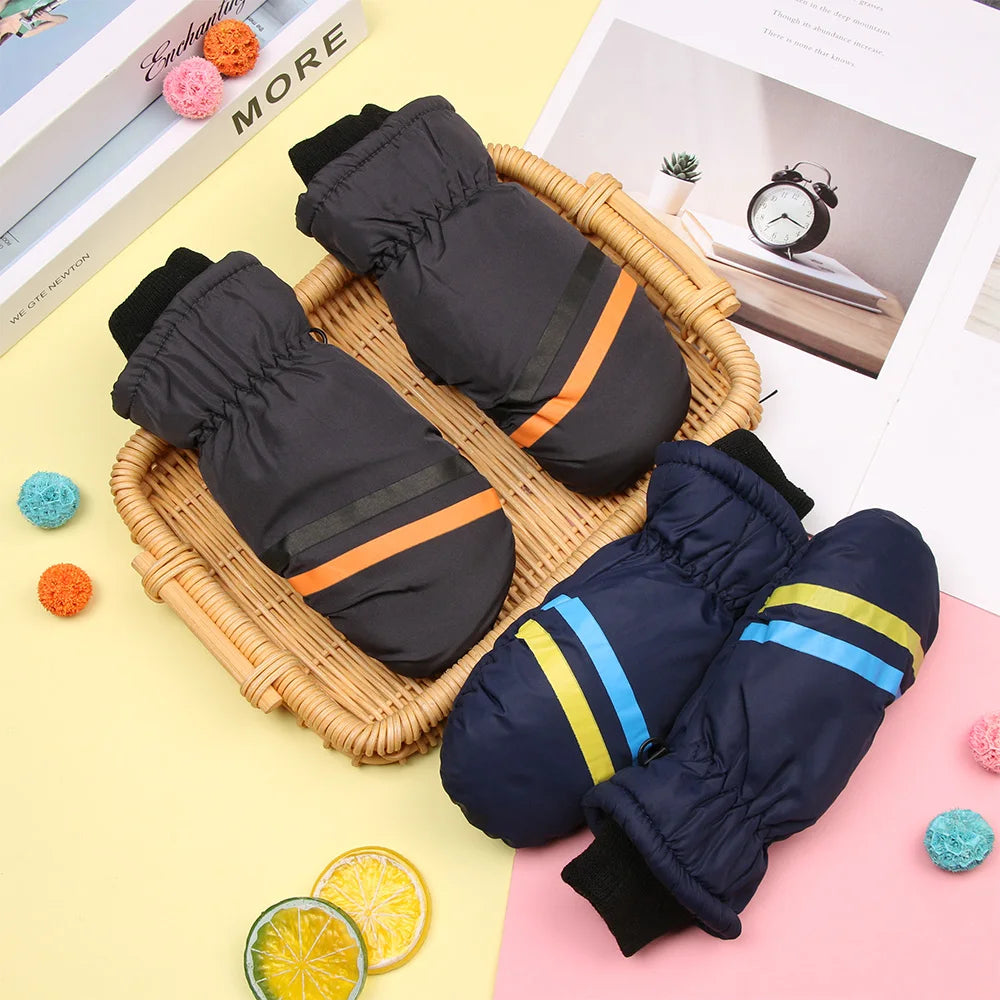 Kids' Insulated Snow Mittens – Long Cuff, Ages 1 to 12