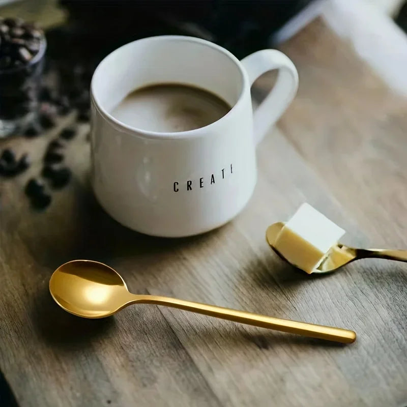 10-Piece Stainless-Steel Coffee & Dessert Spoon Set