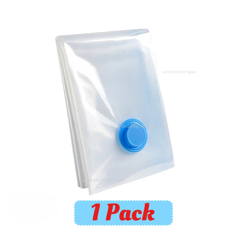Vacuum Storage Bags with Hand Pump | 5 Sizes, 1–5 Pack | Space Saver Bags for Clothes & Bedding