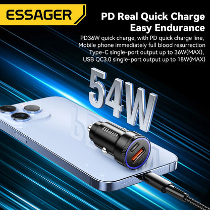 Essager 54W USB-C & USB-A Kfz-Ladegerät