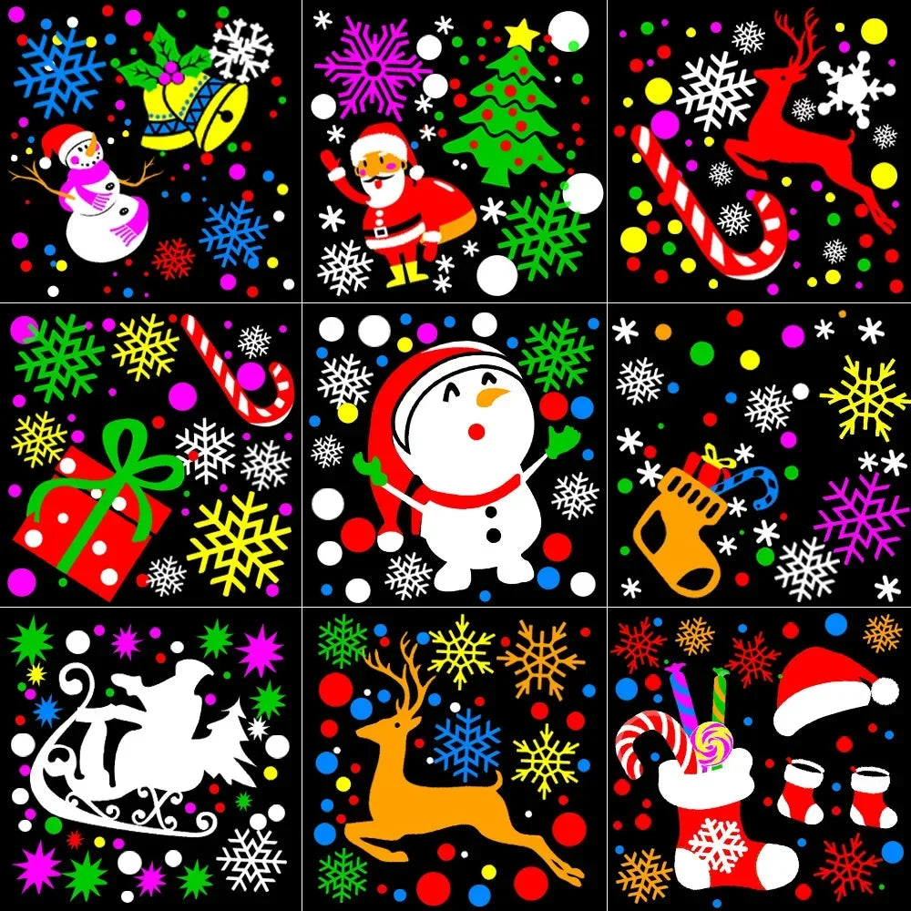 USB Snowflake Christmas Projector – 16 Rotating Patterns