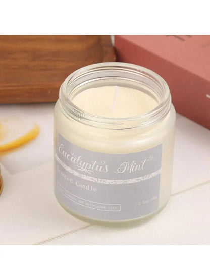 Vela de cera de soja vertida a mano en lata | 6 fragancias | Aromaterapia con aceites esenciales de larga duración | Dormitorio y baño