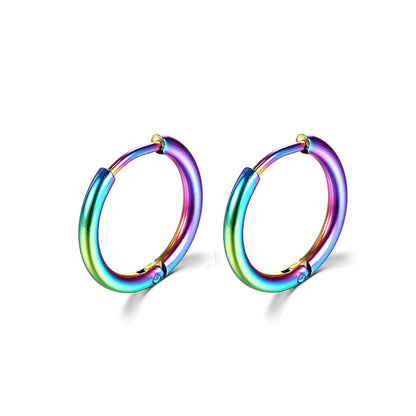 Stainless Steel Huggie Hoop Earrings – Small Gold or Silver Hoops