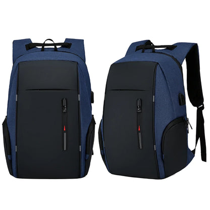 Mochila para portátil de 17" con puerto de carga USB - Bolsa de viaje impermeable para hombre y mujer