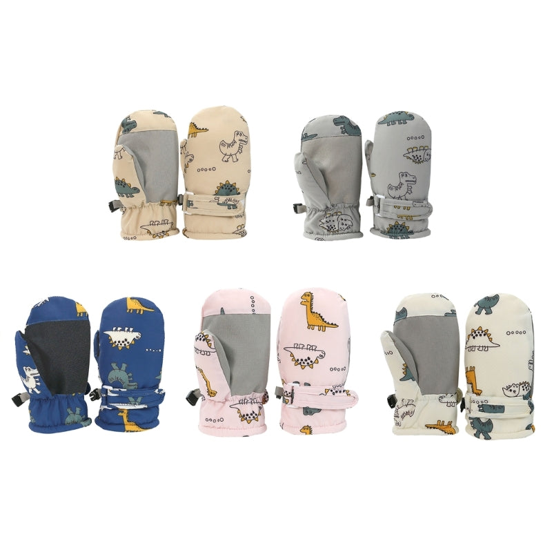 Toddler Ski Mittens – Non-Slip Snow Mittens for 6 Months to 4T