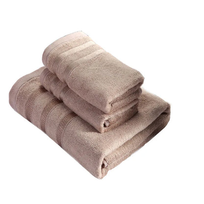 Juego de toallas de bambú – 1 toalla de baño y 2 toallas de mano, 615 g