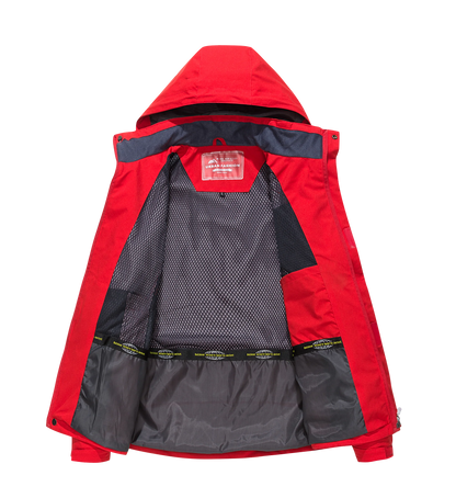 Chaqueta de exterior con capucha para hombre, con capucha desmontable