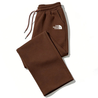 SONDR Pantaloni in pile da donna a gamba dritta dal taglio morbido