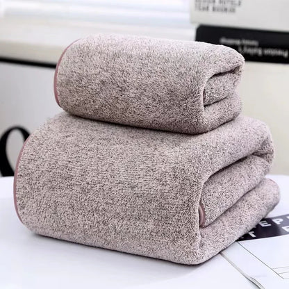 Korallenfleece-Handtuchset – Schnelltrocknende Badetücher
