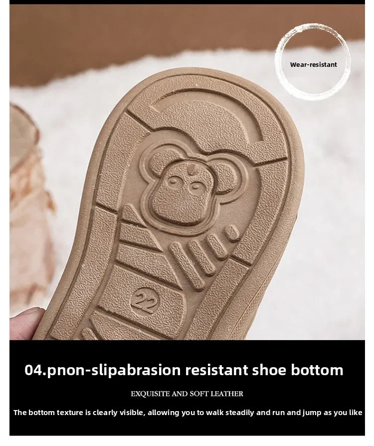 2026 Winter Plush Boots For Children Soft Warm Velvet Snow Boots For Kids Anti-slippery Waterproof Boy's Girl's Winter Boots