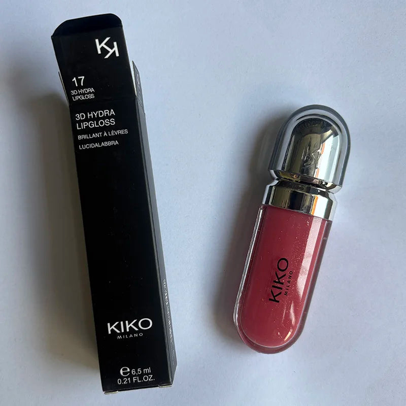 Kiko 3D Liquid Lip Glaze Transparent Lip Gloss Mirror Lipstick Nourishing Glossy Full Lips Not Fading Milk Tea Bean Paste Makeup