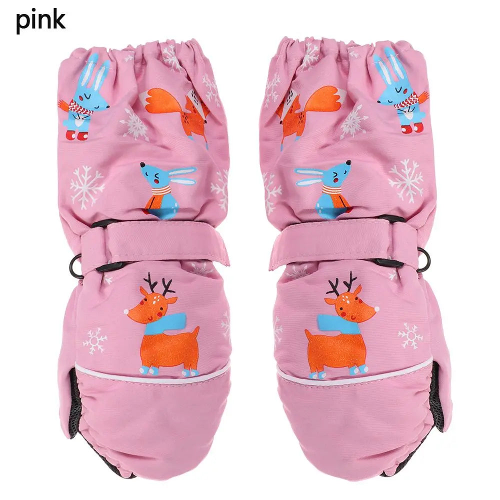 Kids' Rabbit Ski Mittens – Thick Warm Snow Mittens (Ages 2–6)