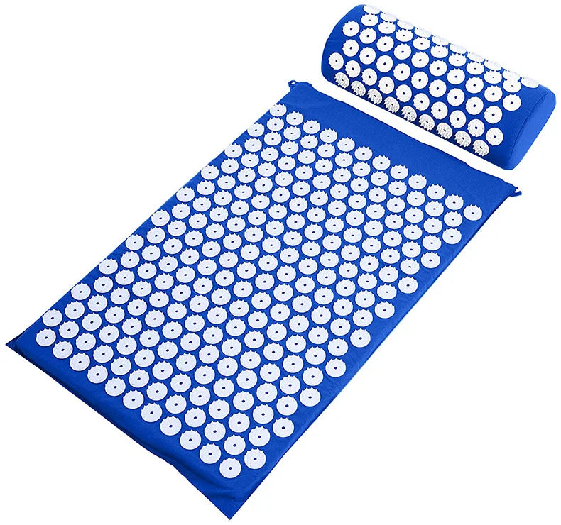 Acupressure Mat & Pillow Set – Back, Neck & Foot Massage Mat