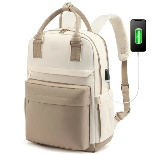 14"-15" Laptop Backpack with USB Charging Port - Tear-Resistant Business Daypack