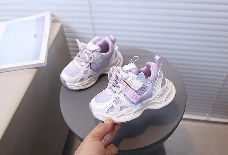 Girls' PU Leather Sneakers