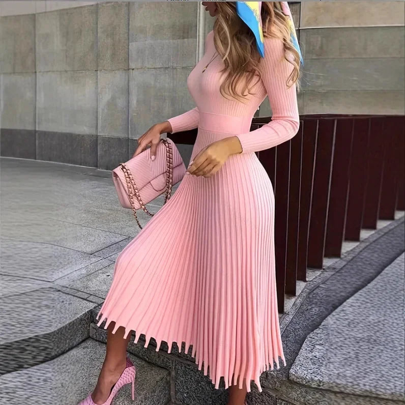 Women's Pink Sleeveless Embroidered Mini Dress
