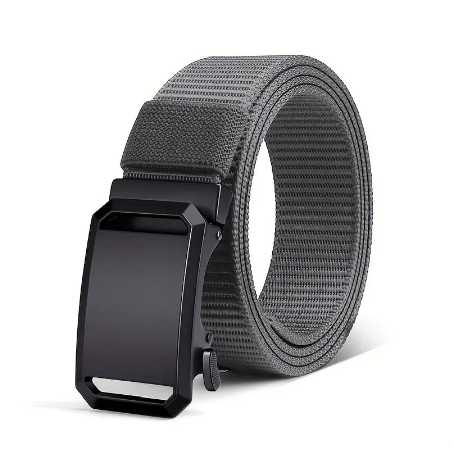 Automatic Buckle Canvas Belt for Men – Casual Outdoor & Work Belt