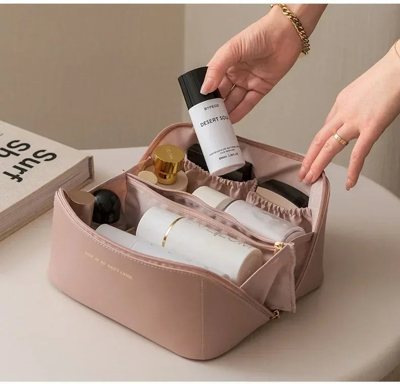 Makeup Organizer Bag – Luxury Toiletry Kit & Cosmetic Travel Case for Women