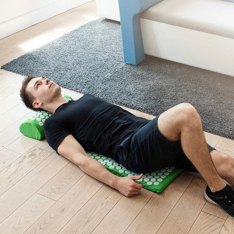 Acupressure Mat & Pillow Set – Back, Neck & Foot Massage Mat