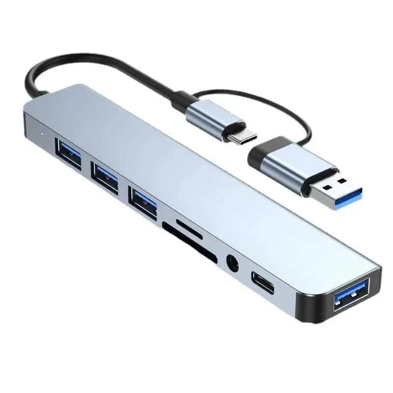 HUB USB C 3.0 Type C Splitter Multi 4K HDMI Monitor RJ45 Ethernet PD Power Adapter Docking Station  Laptop Splitter For Macbook