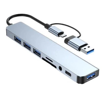 12-in-1 USB-C Hub Docking Station | 4K HDMI, RJ45 Ethernet, PD Charging for MacBook & Laptops
