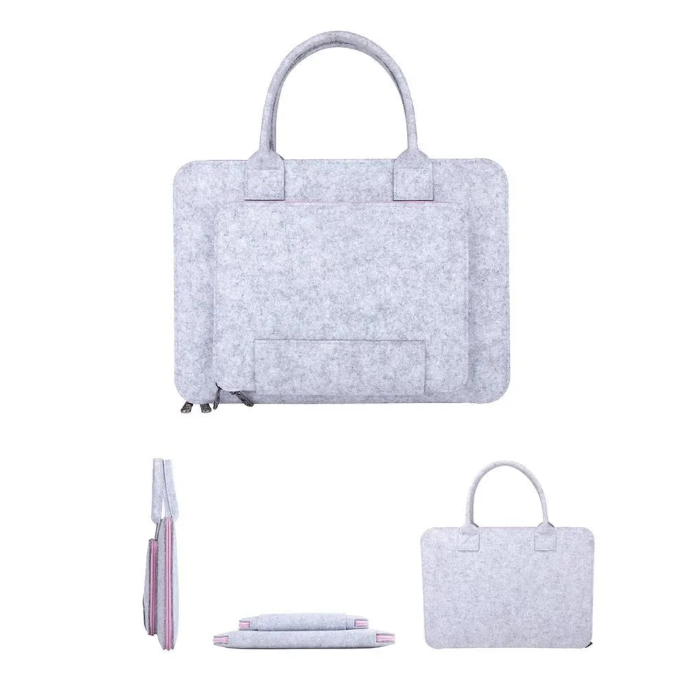 Felt Laptop Sleeve 11"-17" - Soft Notebook Case with Handle for Asus & Lenovo