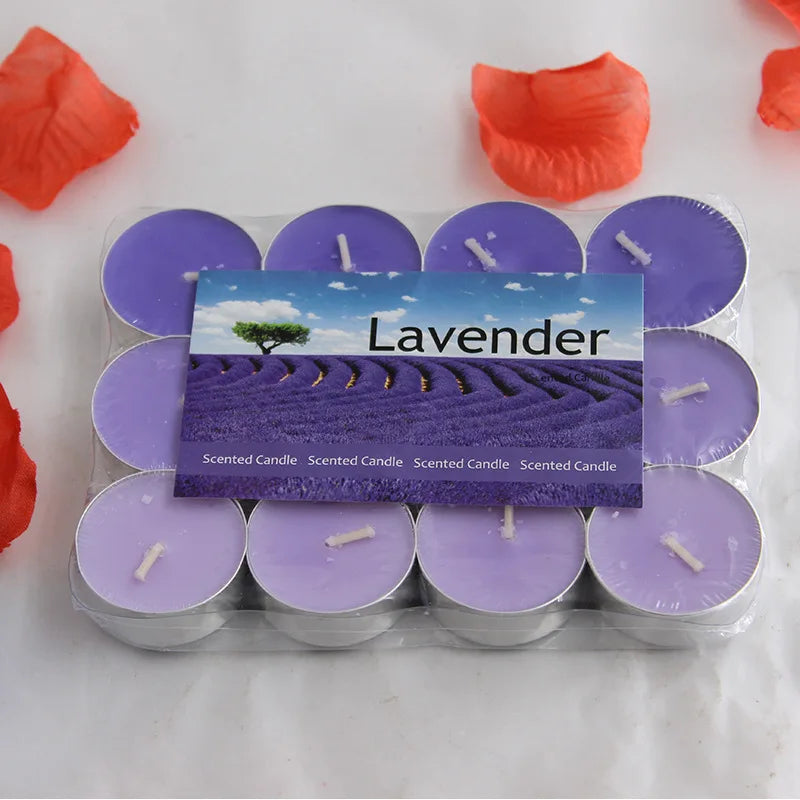 12pcs Scented Candles Gradient Color Soy  Smokeless Room Ornaments Aromatic Aroma  for Festivals Bedroom Party Living Room