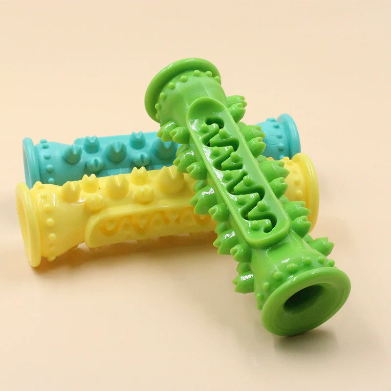 Dog Toothbrush Chew Toy Stick Soft Rubber Molar Interactive Dogs Toys For Small Dogs Durable Chewing Leakage Food Toy