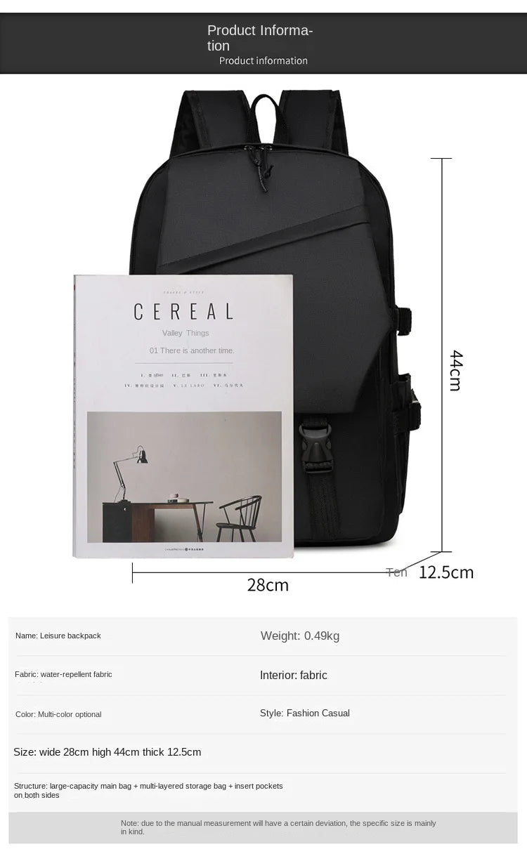 Multi-Functional Student Laptop Backpack - Large Capacity Commuter School Bag